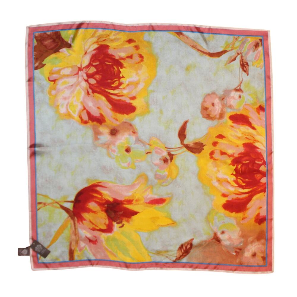Vince Camuto 100% Silk Blooming Tropics 36" Square Scarf #VC2346